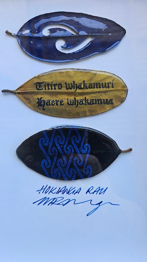 TITIRO WHAKAMURI, HAERE WHAKAMUA -SET OF 3 RAU