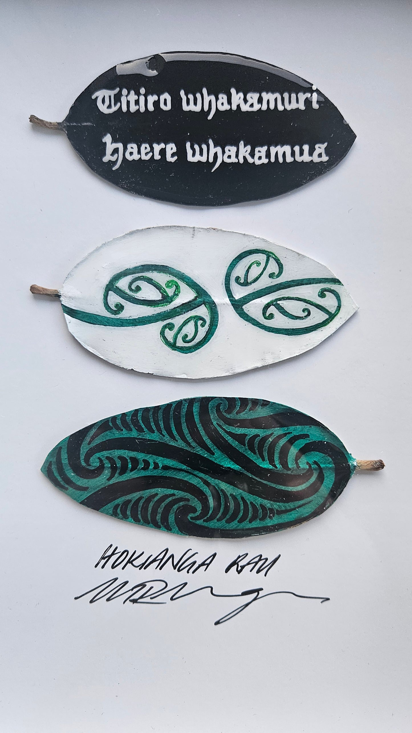 TITIRO WHAKAMURI, HAERE WHAKAMUA -SET OF 3 RAU