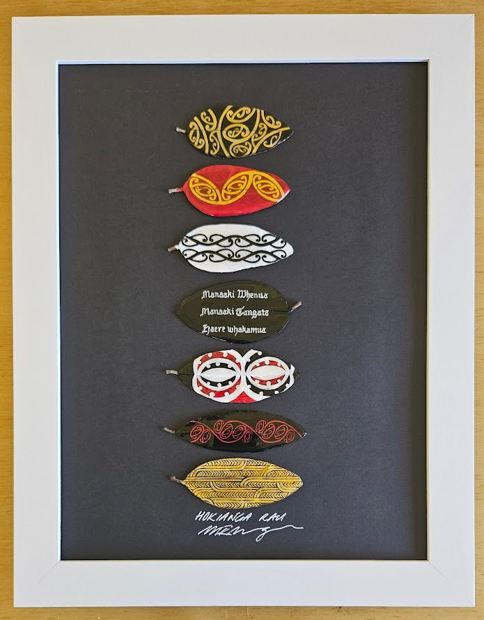 MANAAKI WHENUA, MANAAKI TANGATA, HAERE WHAKAMUA - SET OF 7